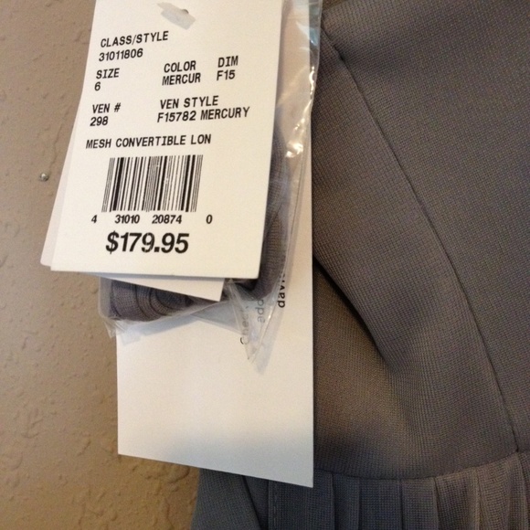 David's Bridal Versa Convertible Mesh Long Dress - Picture 5 of 6